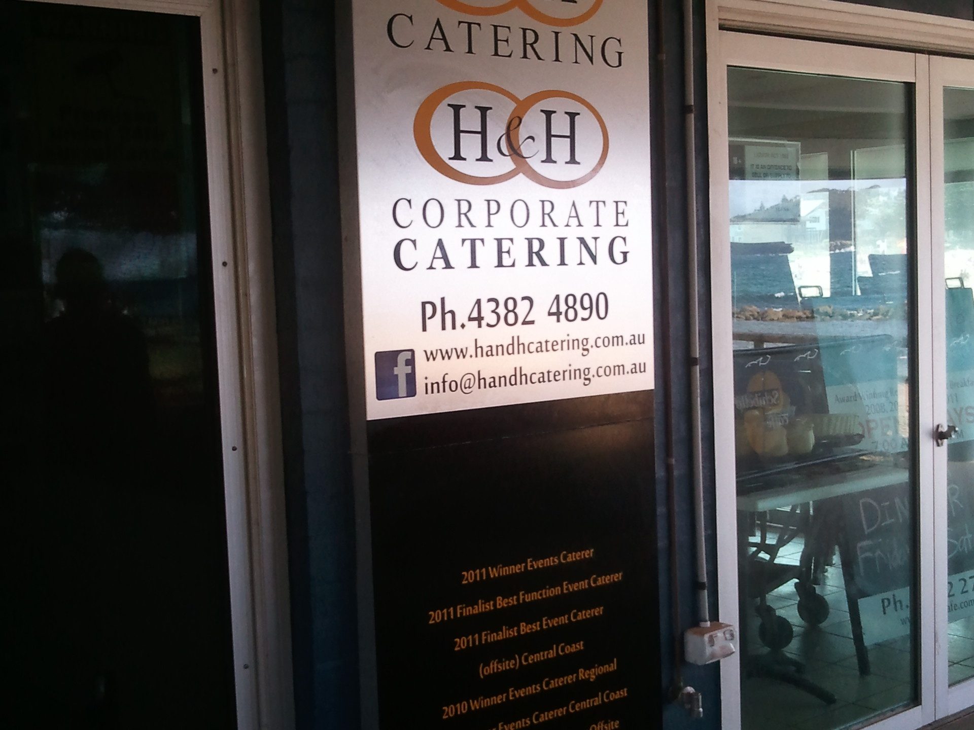 H&H Catering Signage
