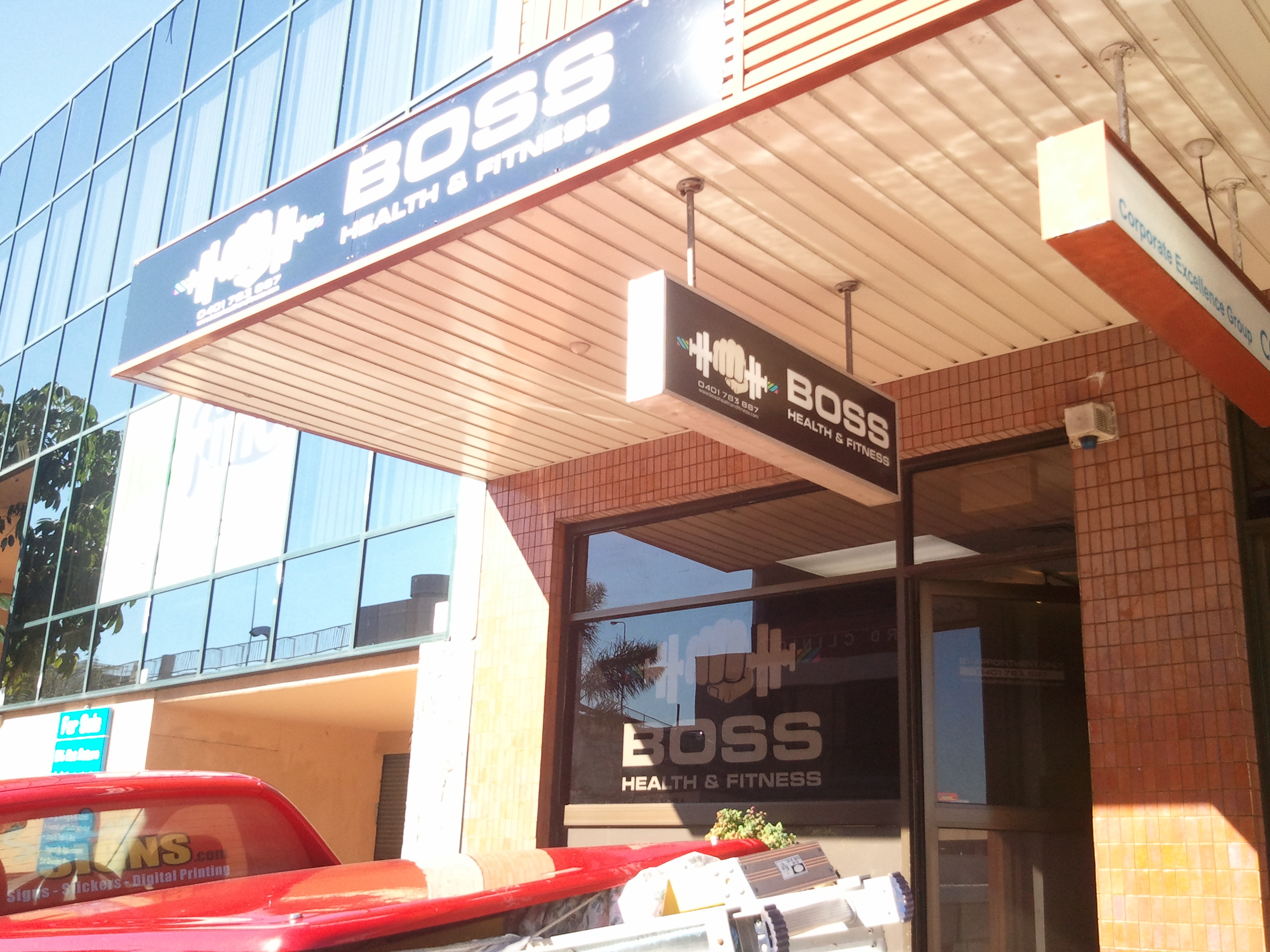 Boss Fitness Shop Front Signage