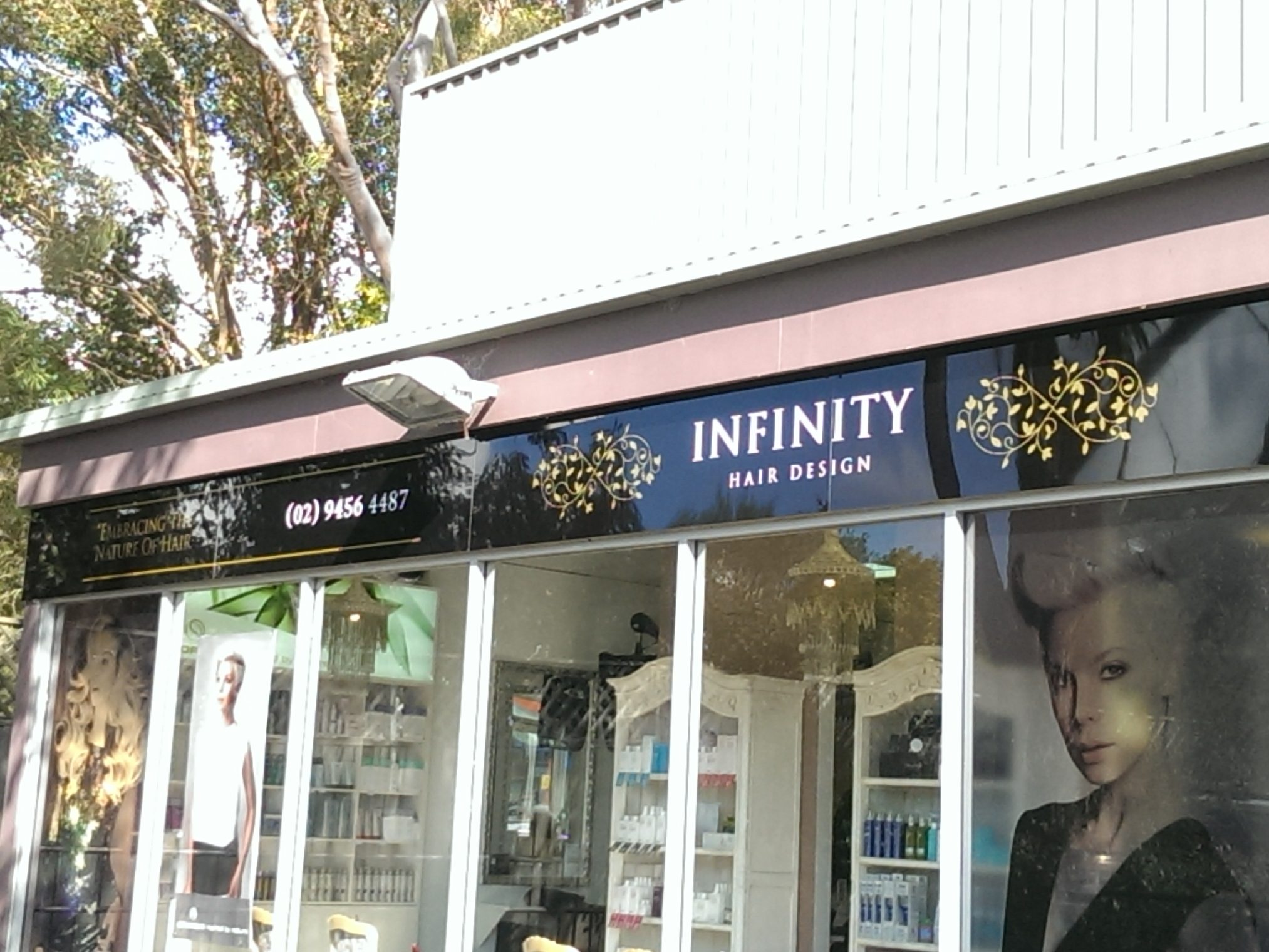 Infinity Hair Studio Perspex Signage