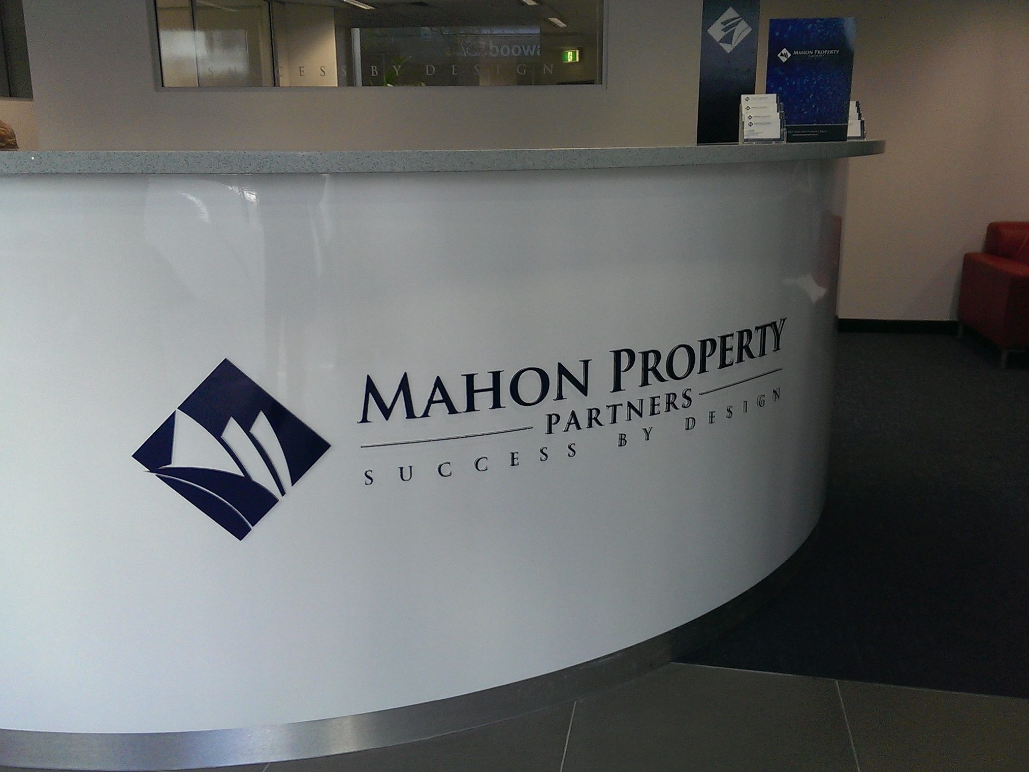 Reception Signage with Sealy Signs