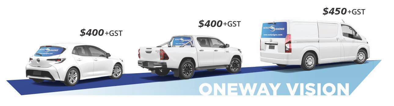 One way vision vehicle wraps cost guide for car, van and utes
